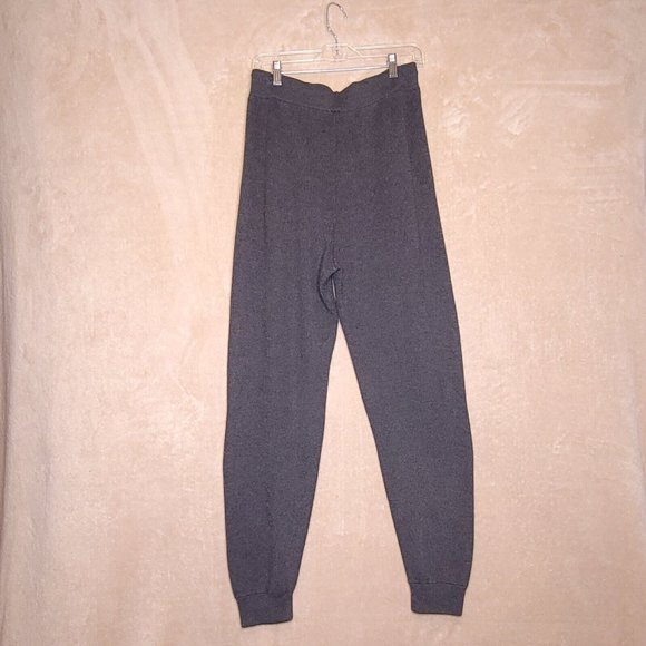Ted Baker Womens Knit Joggers Gray Charcoal High Rise Pull On Pants 3 New - Picture 1 of 11